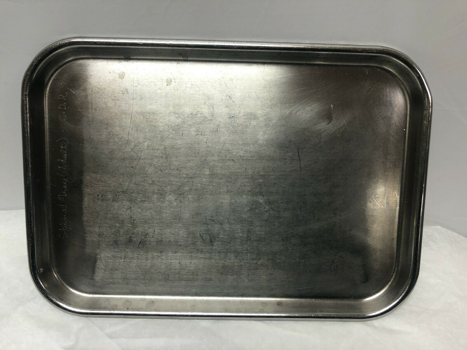 Vollrath Stainless Steel Surgical Tray 8015 | KMCE-185 DIAGNOSTIC ULTRASOUND MACHINES FOR SALE