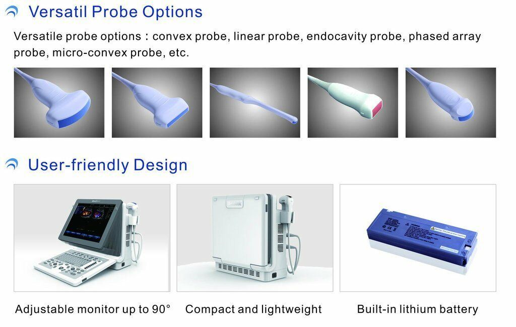 Veterinary Ultrasound Color Doppler, Quality Continuous Wave CW & Two Probes, C7 DIAGNOSTIC ULTRASOUND MACHINES FOR SALE