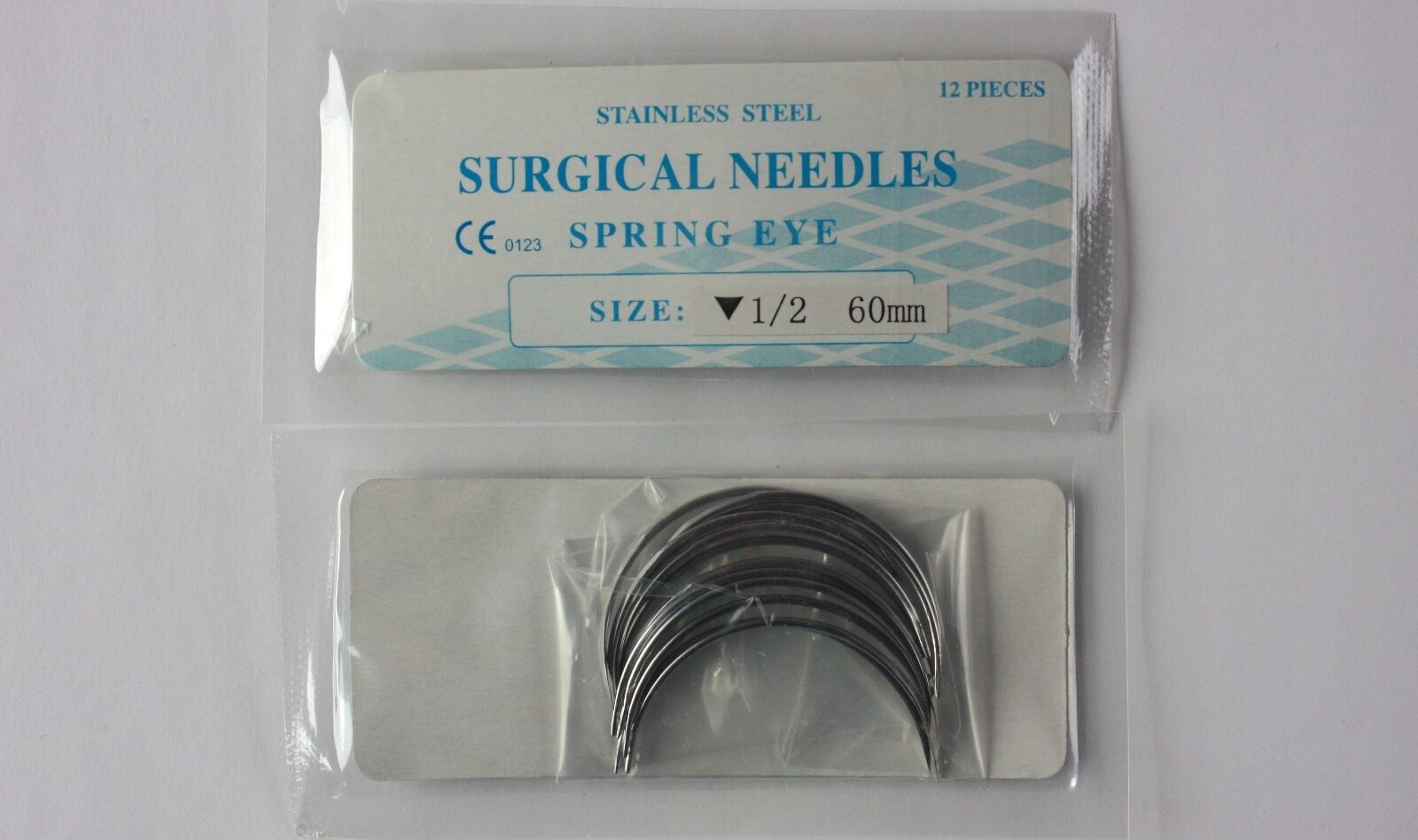 Veterinary SS Surgical Needles, Spring Eye, Reverse, 1/2 Circle, 60mm, 12 Pack DIAGNOSTIC ULTRASOUND MACHINES FOR SALE