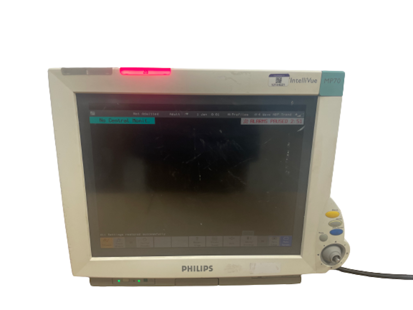 Philips IntelliVue MP70 Patient Monitor SN:DE61747097 REF:M8007A