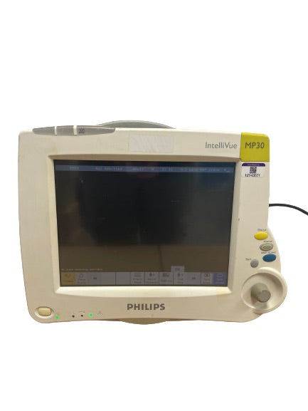 Philips IntelliVue MP30 Color Patient Monitor SN:DE62236230 REF:M8002A