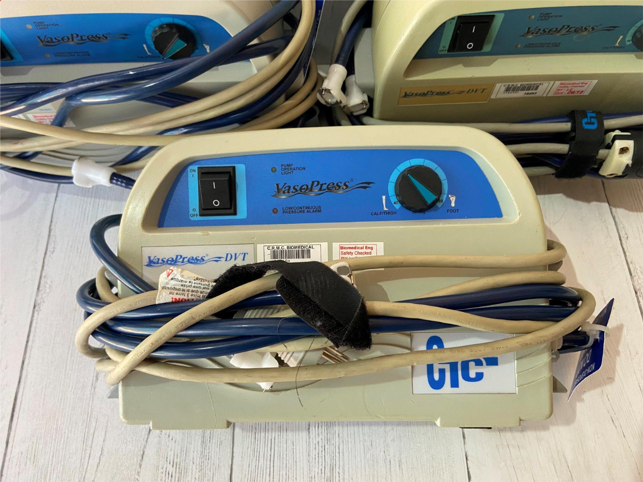 VasoPress DVT Infusion Pump lot of 3 DIAGNOSTIC ULTRASOUND MACHINES FOR SALE