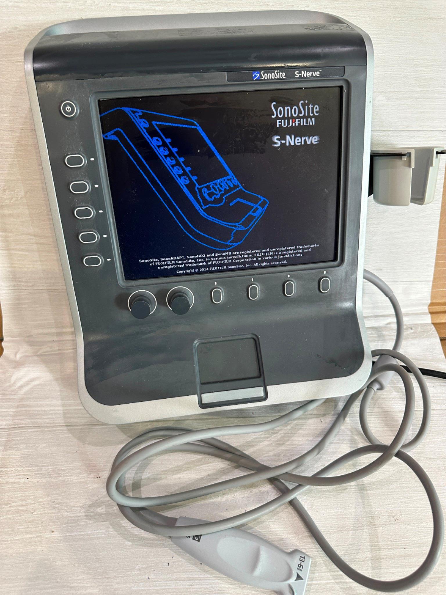 SONOSITE S-NERVE PORTABLE ULTRASOUND MACHINE WITH 1 PROBE (L25) DIAGNOSTIC ULTRASOUND MACHINES FOR SALE