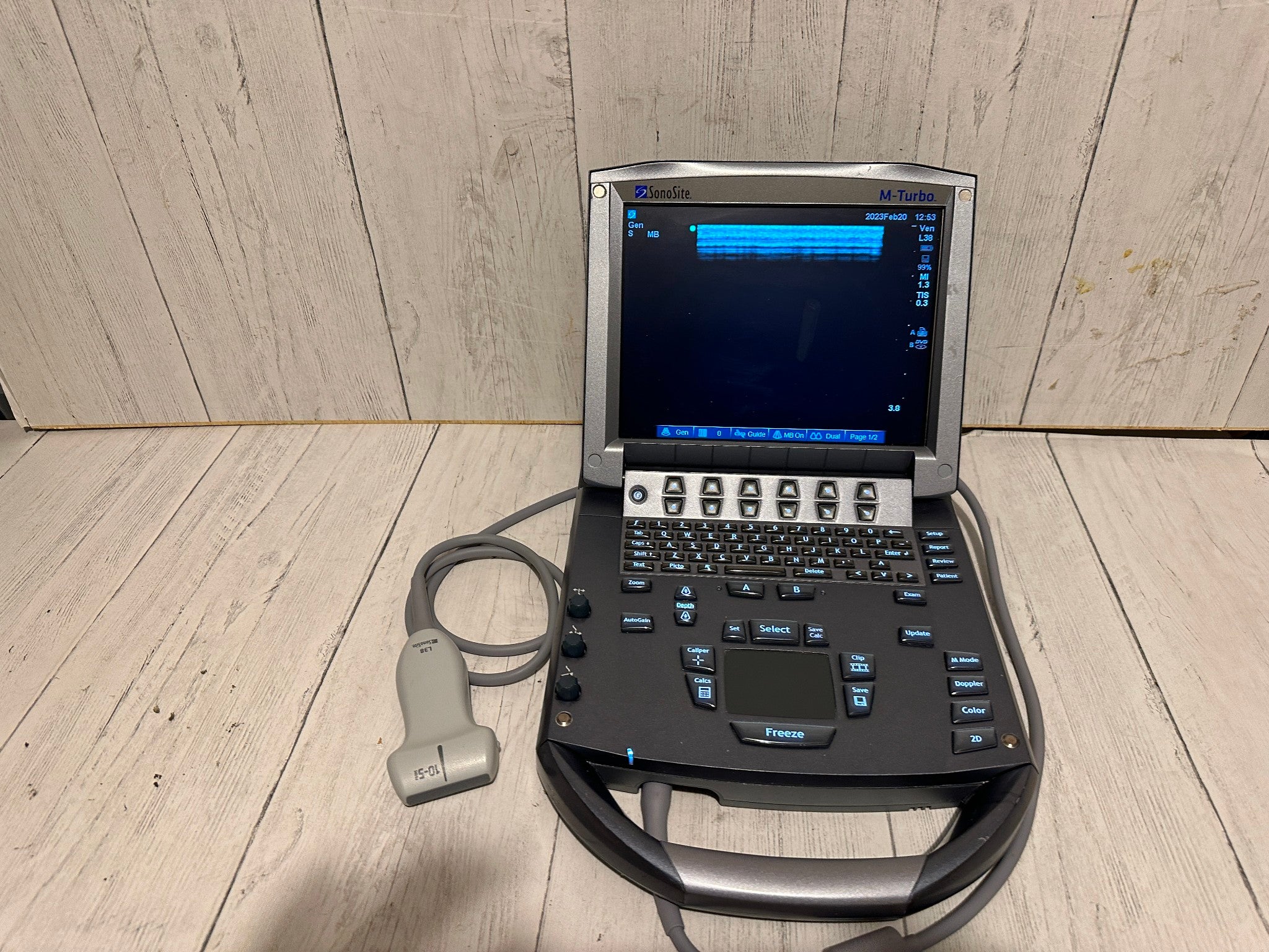 SonoSite M-Turbo Portable Ultrasound  2010 with Mini Dock Station DIAGNOSTIC ULTRASOUND MACHINES FOR SALE