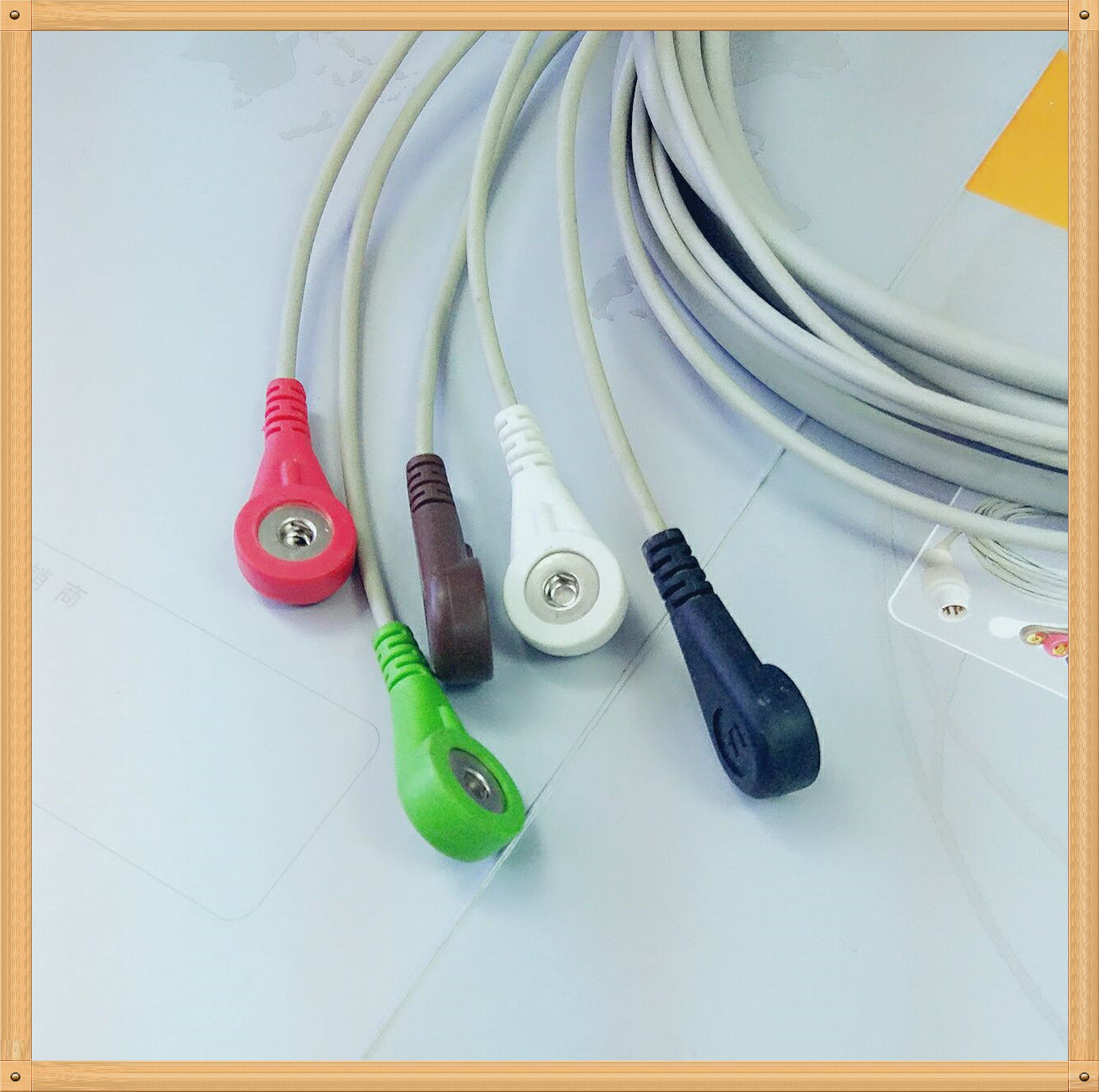 GE Marquette 11 Pin One Piece ECG Cable 5 Leads Snap AHA DIAGNOSTIC ULTRASOUND MACHINES FOR SALE