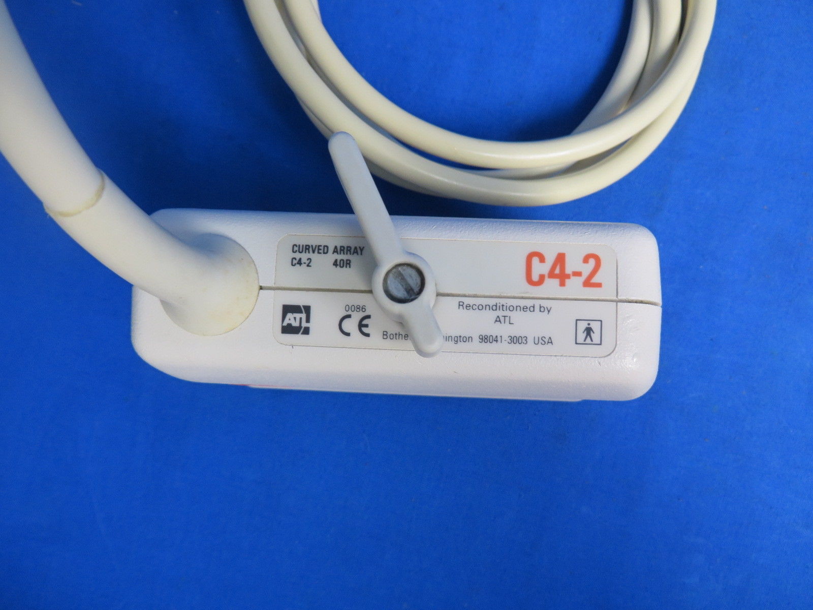 probe conector label blue white