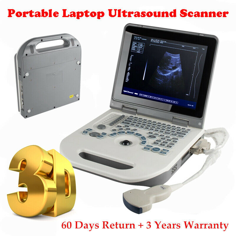 Portable Laptop Machine Digital Ultrasound scanner 3.5MHz Convex probe 3D Staion DIAGNOSTIC ULTRASOUND MACHINES FOR SALE