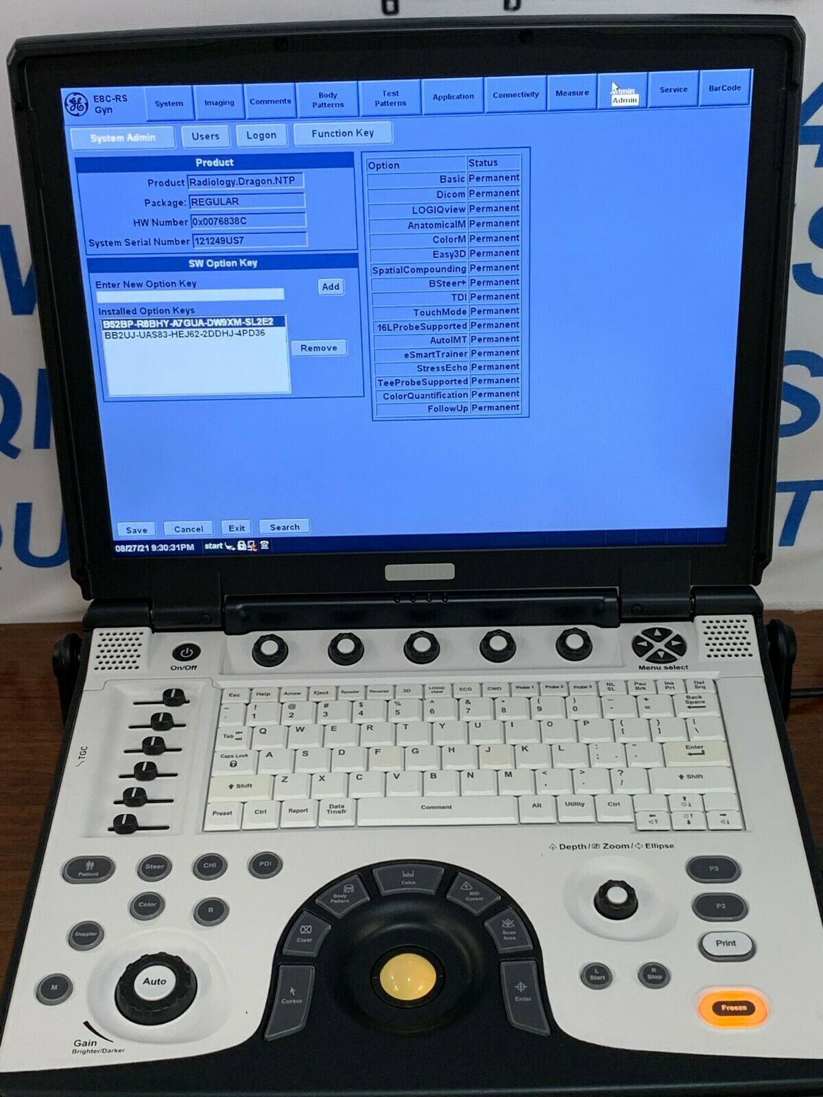 GE LOGIQ E BT12 ULTRASOUND WITH 3 TRANSDUCERS INCLUDED DIAGNOSTIC ULTRASOUND MACHINES FOR SALE
