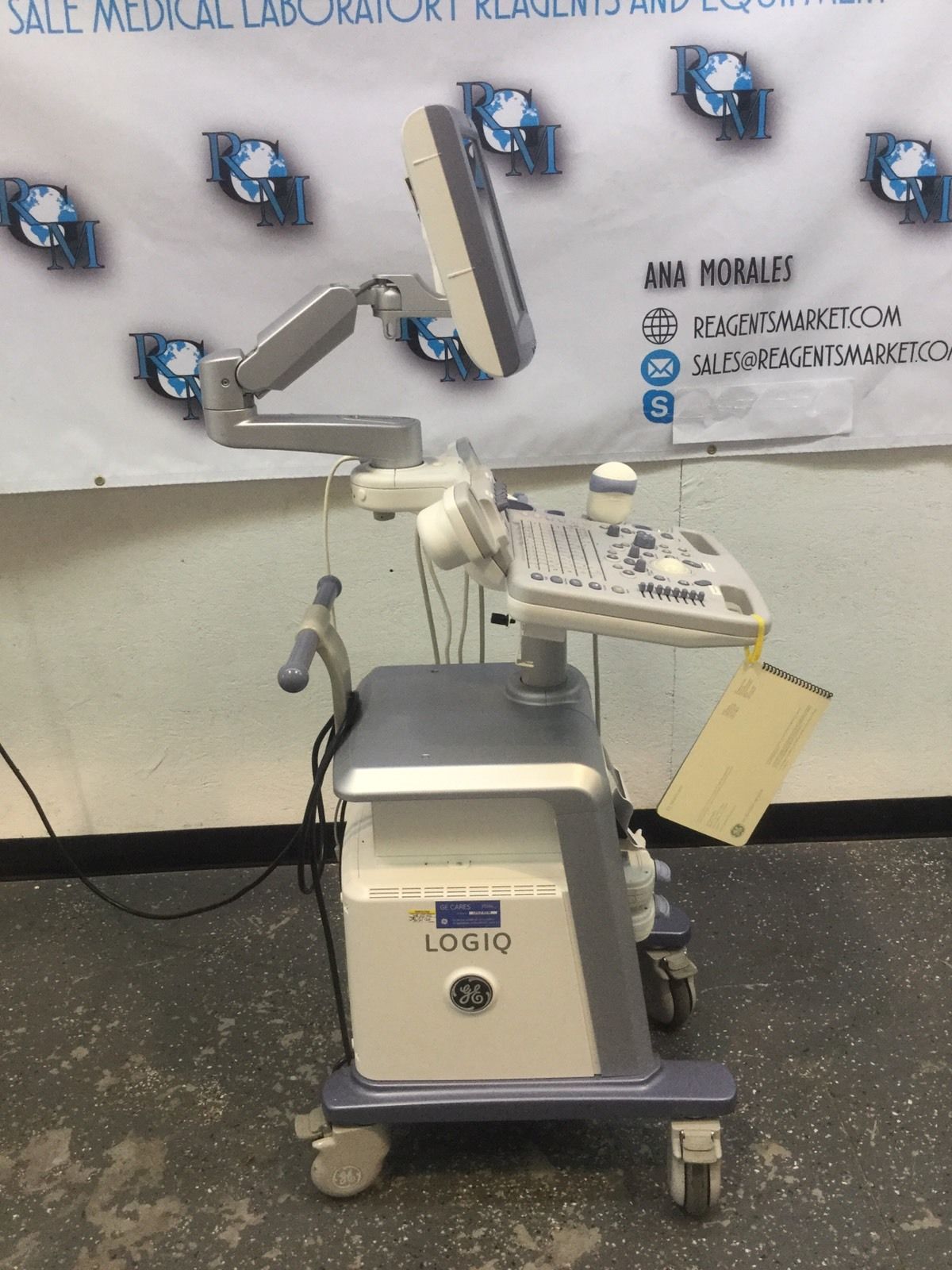 GE LOGIQ P5 2013 Ultrasound + Convex Volumetric Probe, endocavity Transducer DIAGNOSTIC ULTRASOUND MACHINES FOR SALE