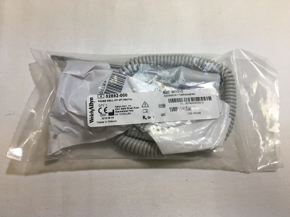 Welch Allyn Thermomete Probe Kit 4FT, RECTAL, #02892-000 For SureTemp 690/692 732094026016 DIAGNOSTIC ULTRASOUND MACHINES FOR SALE