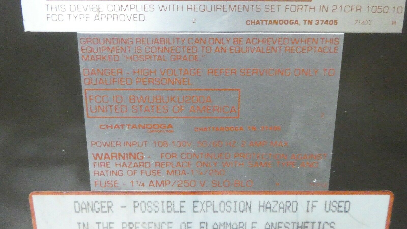 R164799 Chattanooga Intelect Model 200 Ultrasound w/ 71228 71229 Applicators DIAGNOSTIC ULTRASOUND MACHINES FOR SALE