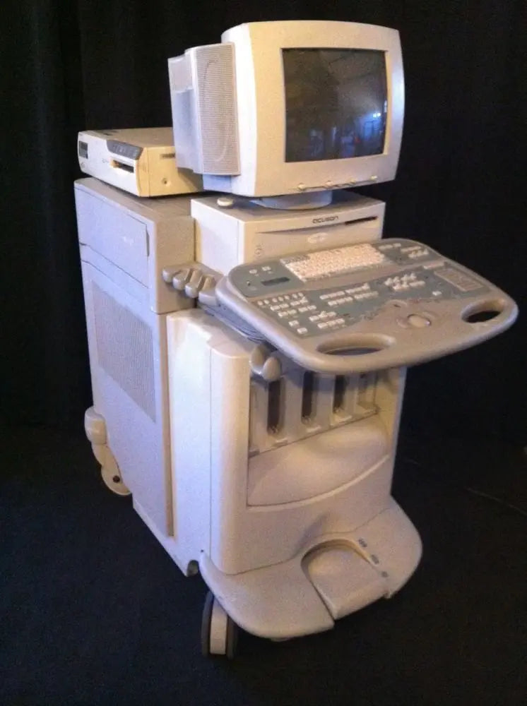 SIEMENS ACUSON ULTRASOUND SYSTEM SEQUOIA 512 MONITOR EXCELLENT COND. 0110 DIAGNOSTIC ULTRASOUND MACHINES FOR SALE