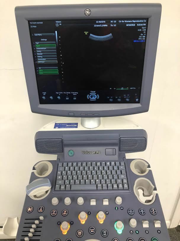 GE Voluson P8 Ultrasound Machine with E8C-RS, 12-RS, 4C-RS Probes DIAGNOSTIC ULTRASOUND MACHINES FOR SALE