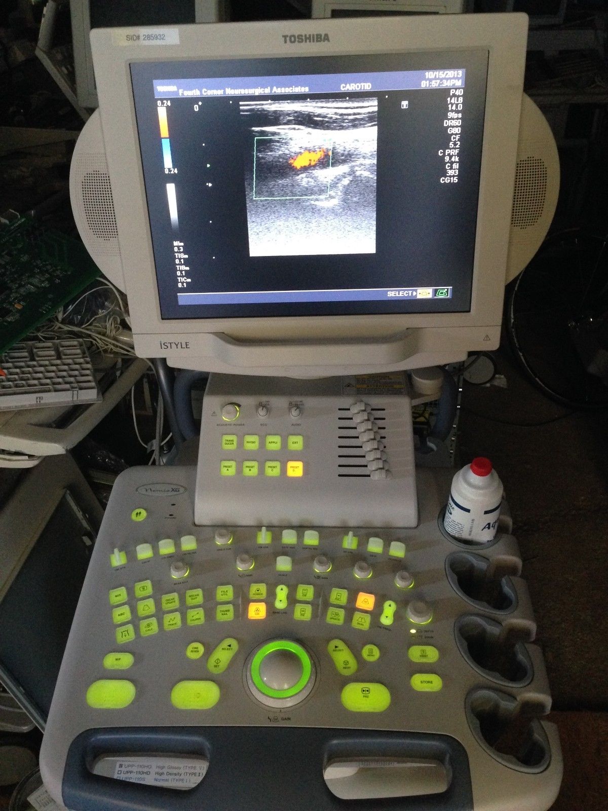 Toshiba Diagnostic Ultrasound System Nemio XG SSA-580A- Flat screen DIAGNOSTIC ULTRASOUND MACHINES FOR SALE
