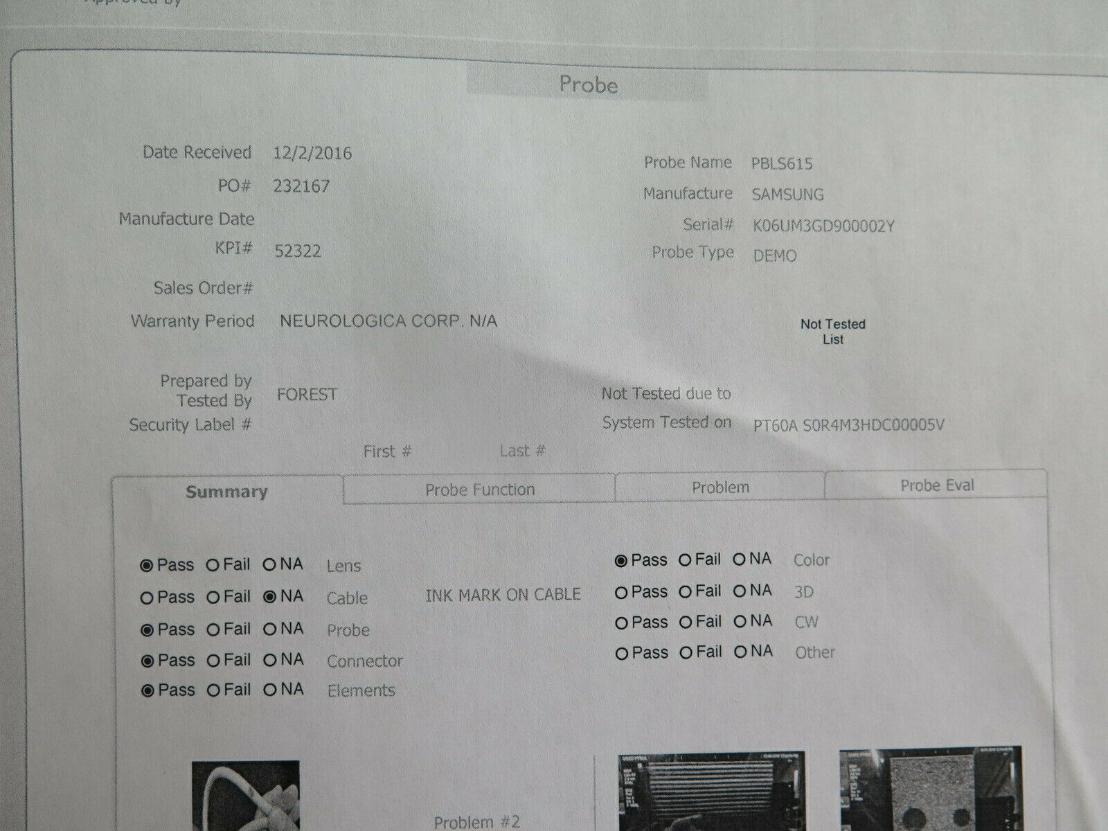 SAMSUNG MEDISON LS6-15 Ultrasound Probe TRANSDUCER for PT60 (3) DIAGNOSTIC ULTRASOUND MACHINES FOR SALE
