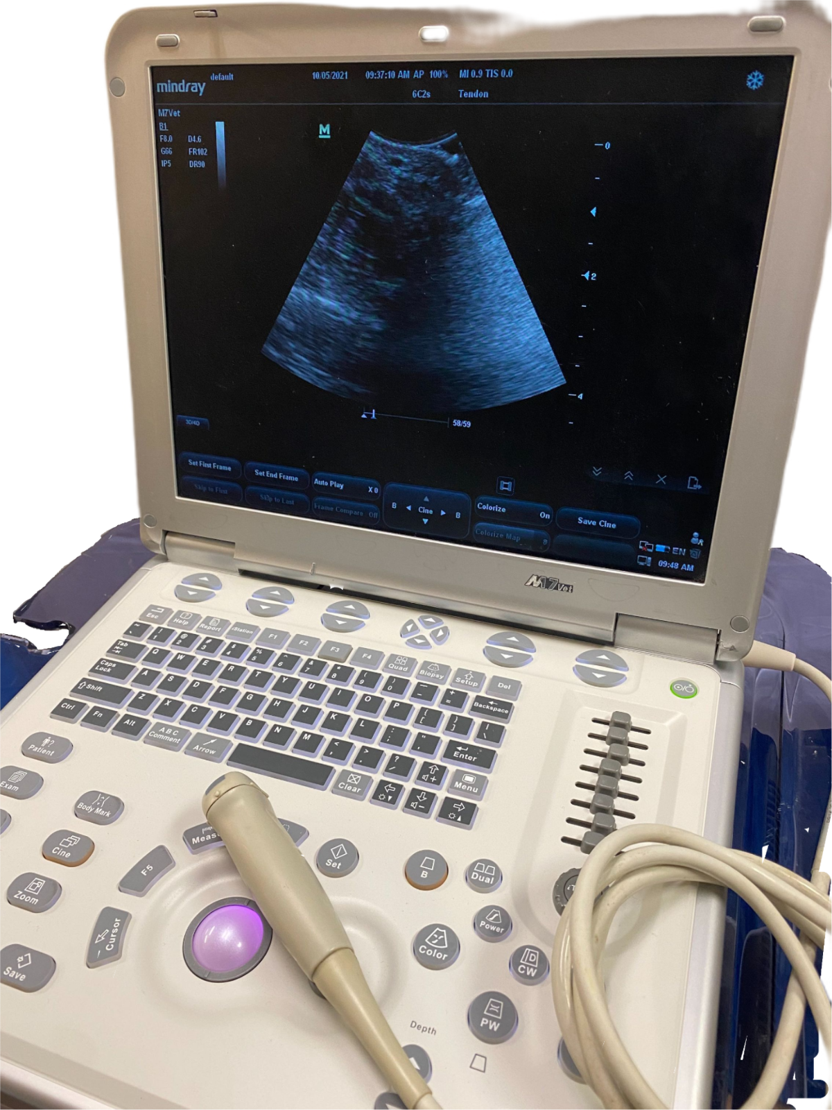 MINDRAY M7Vet Veterinary Ultrasound & 6C2s micro convex probe for small animals DIAGNOSTIC ULTRASOUND MACHINES FOR SALE