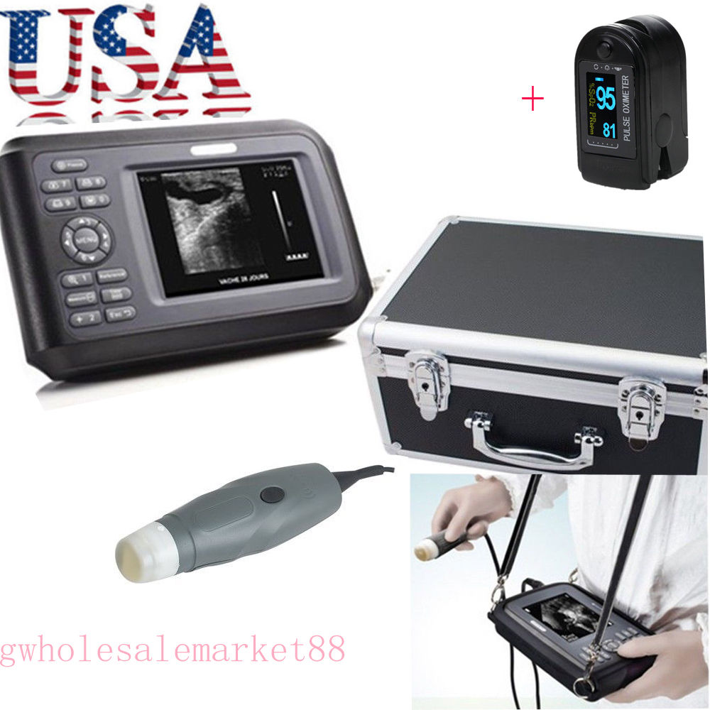 Veterinary Ultrasound Scanner Machine Animals 3.5M Probe+ Free Oximeter Gift Vet DIAGNOSTIC ULTRASOUND MACHINES FOR SALE