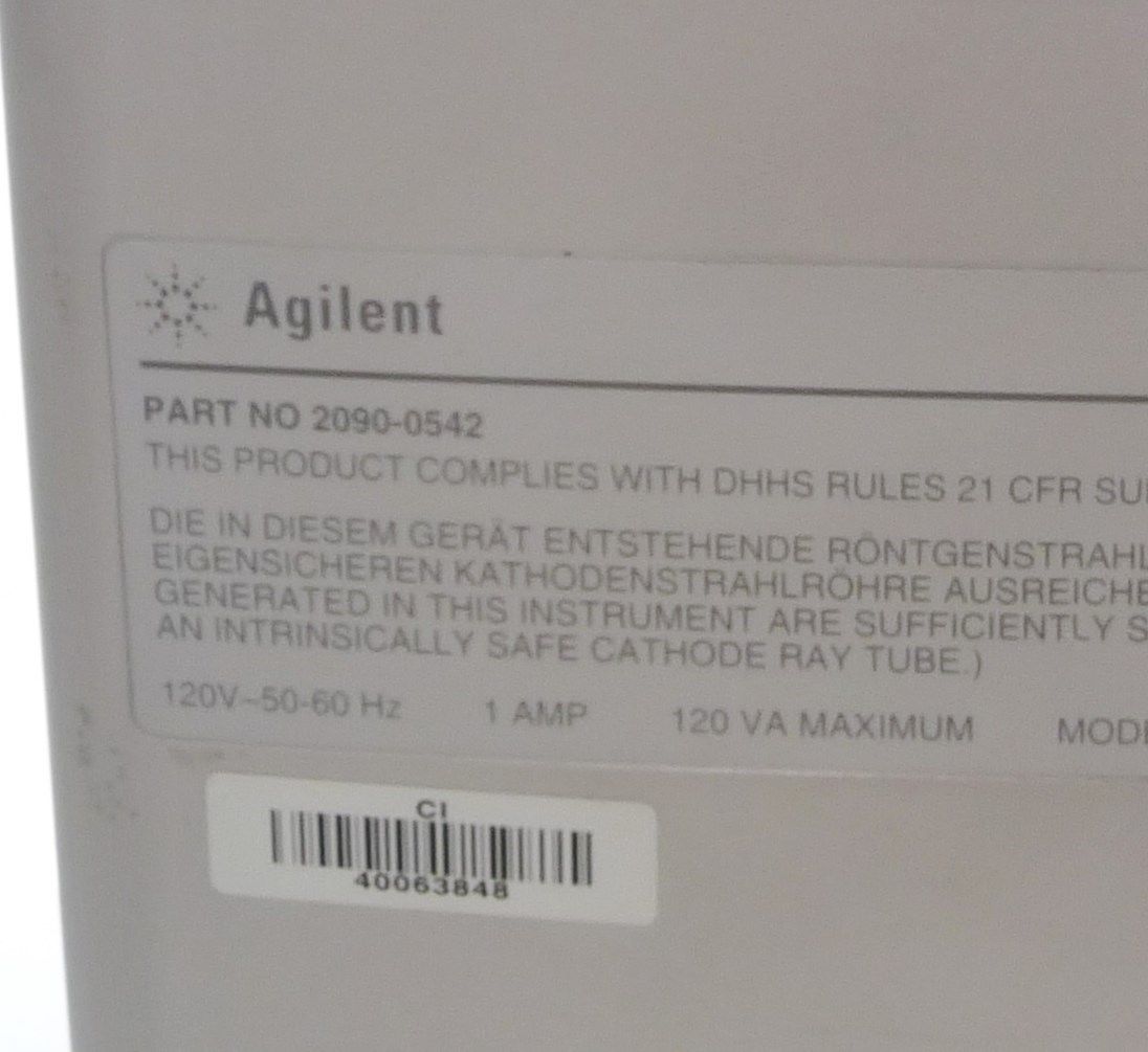 a label on the back of a ultrasound