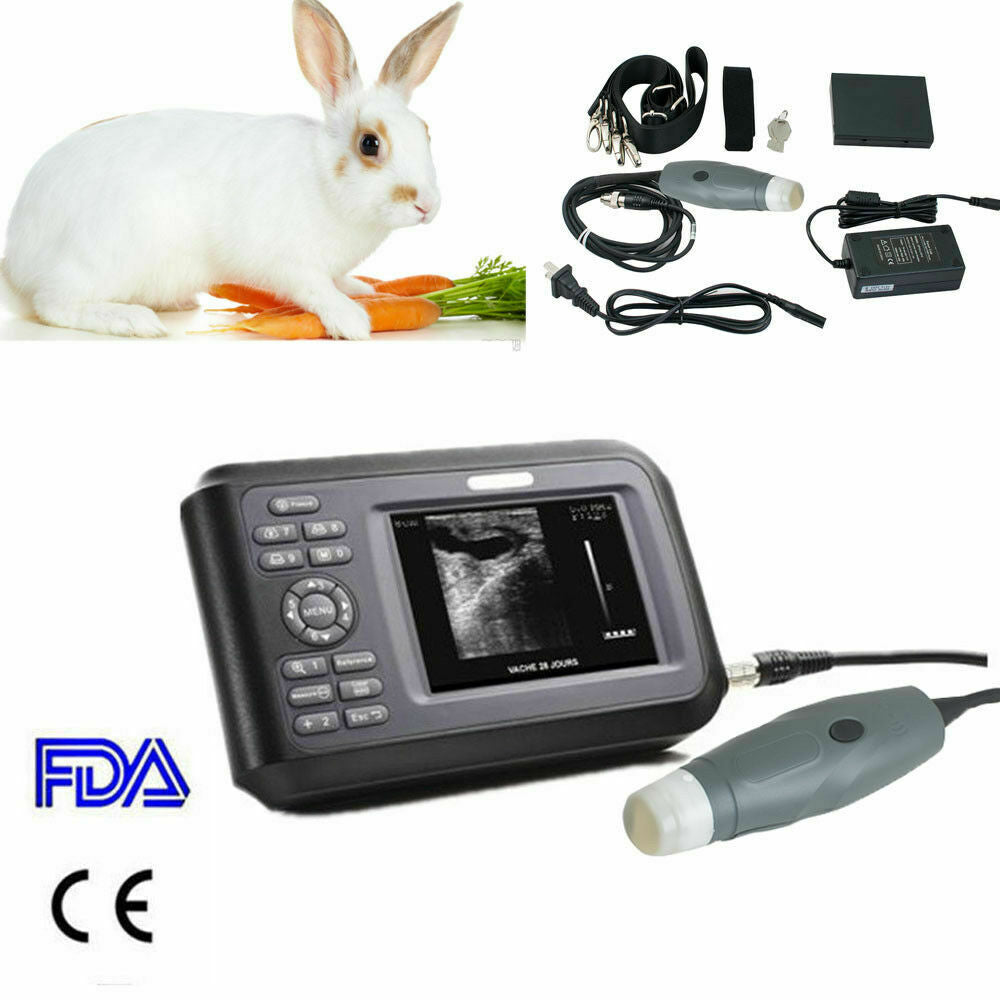 Vet Veterinary Portable Ultrasound Scanner Machine Systems +3.5MHz Rectal Probe DIAGNOSTIC ULTRASOUND MACHINES FOR SALE