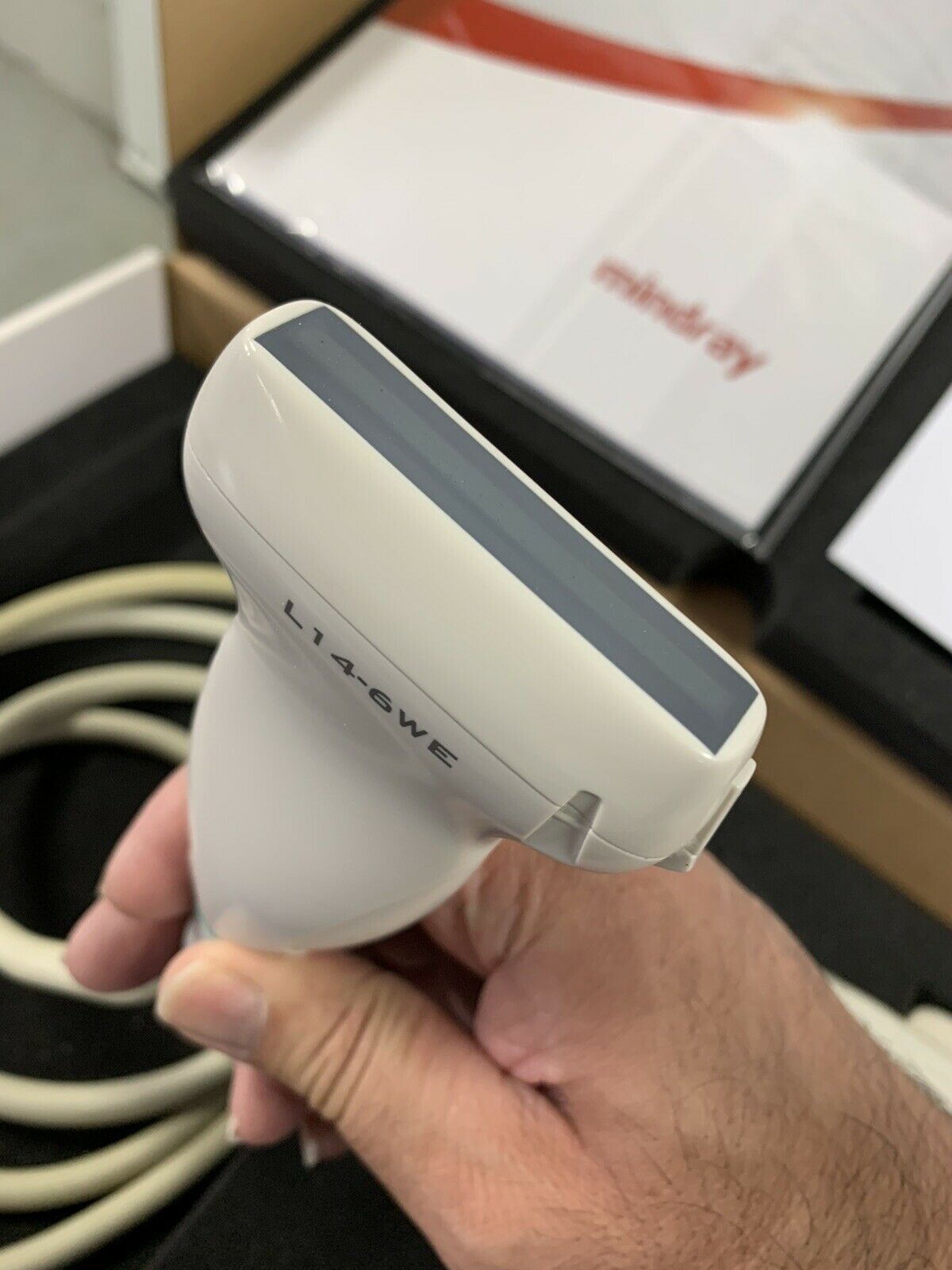 MINDRAY L14-6WE ULTRASOUND TRANSDUCER PROBE FOR DC-8 MODEL DIAGNOSTIC ULTRASOUND MACHINES FOR SALE