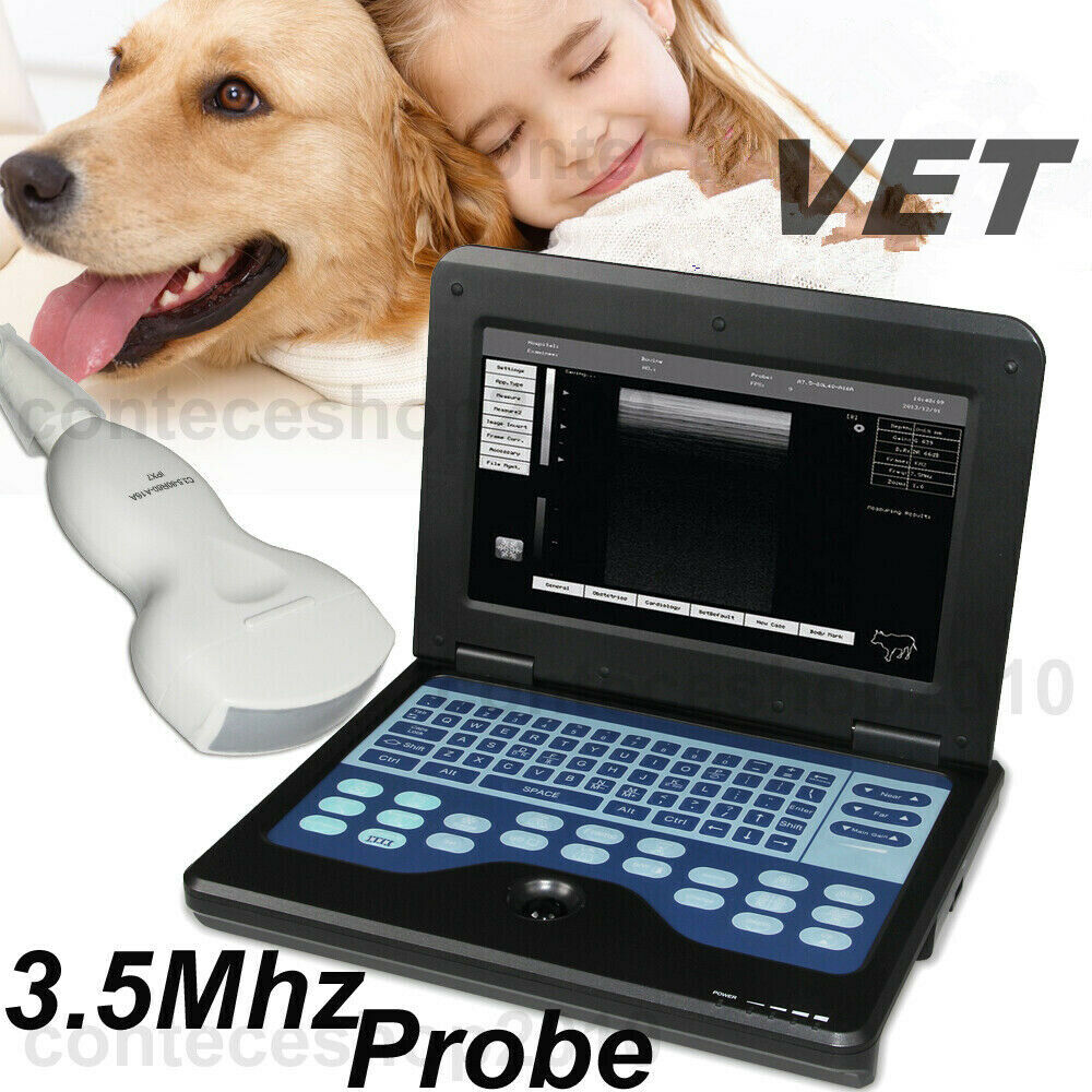 VET portable Ultrasound Machine Scanner 3.5MHZ Convex probe VET/Animals USA ship 658126883672 DIAGNOSTIC ULTRASOUND MACHINES FOR SALE