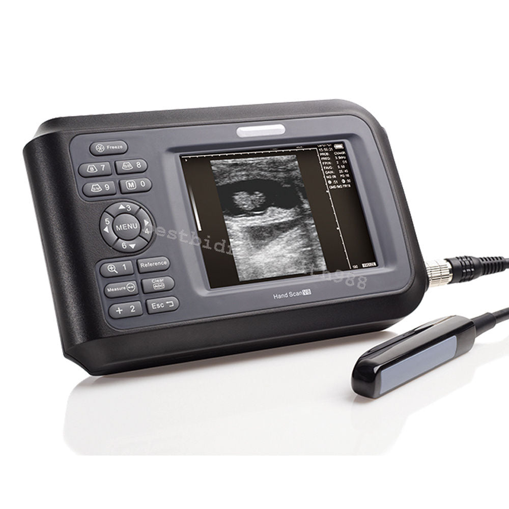 V8 Veterinary Digital Ultrasound Scanner Rectal Probe 5.5 inch color LCD Machine 190891896612 DIAGNOSTIC ULTRASOUND MACHINES FOR SALE