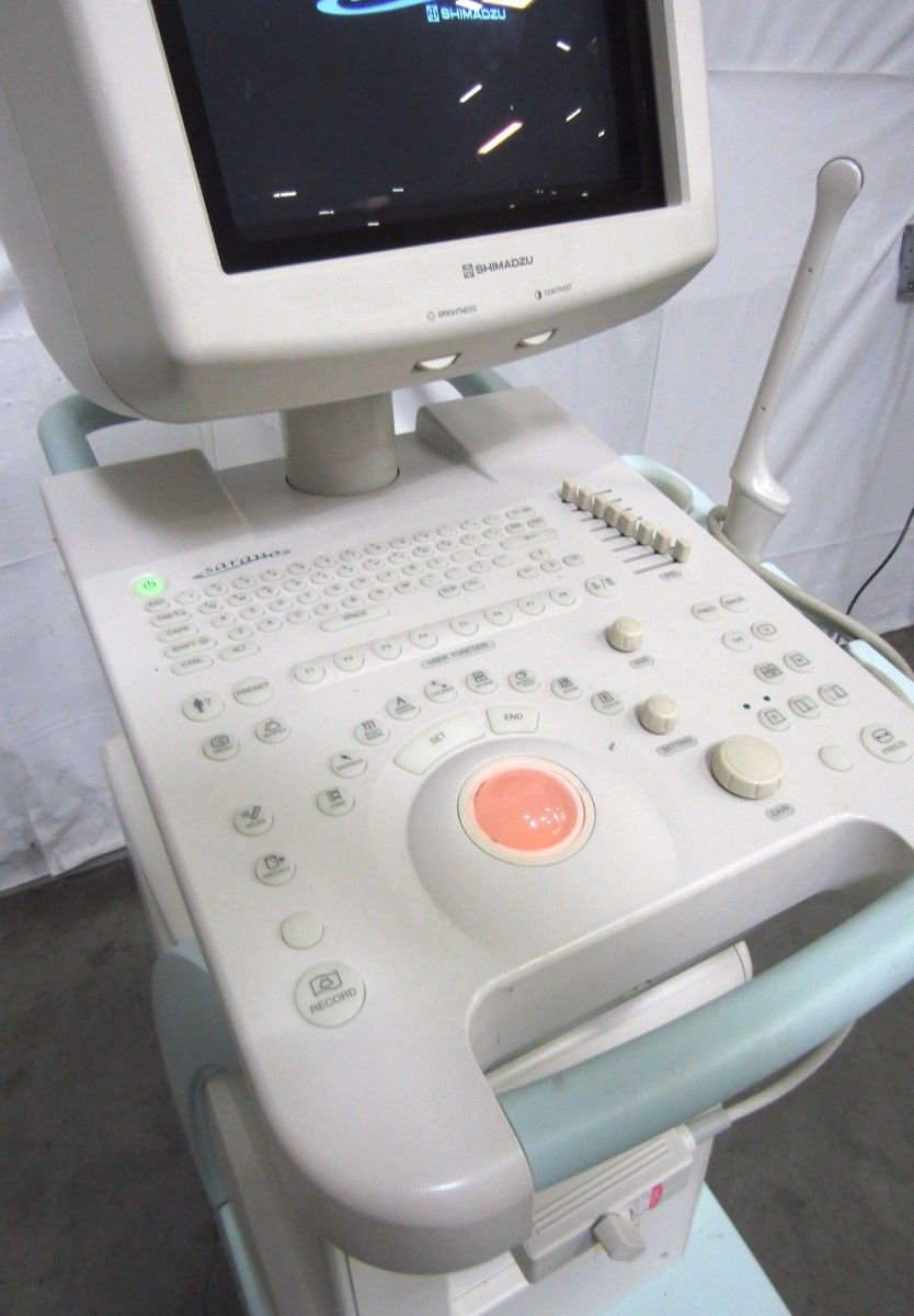 R133066 Shimadzu Sarano Ultrasound System w/ One Probe DIAGNOSTIC ULTRASOUND MACHINES FOR SALE