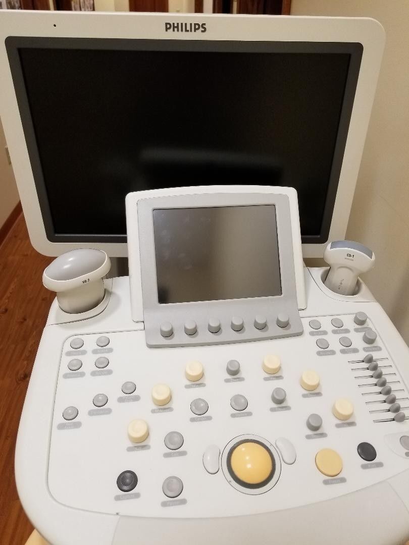 Philips iU22 F Cart Ultrasound System with 3  probe package, 3D/4D capability ,  DIAGNOSTIC ULTRASOUND MACHINES FOR SALE