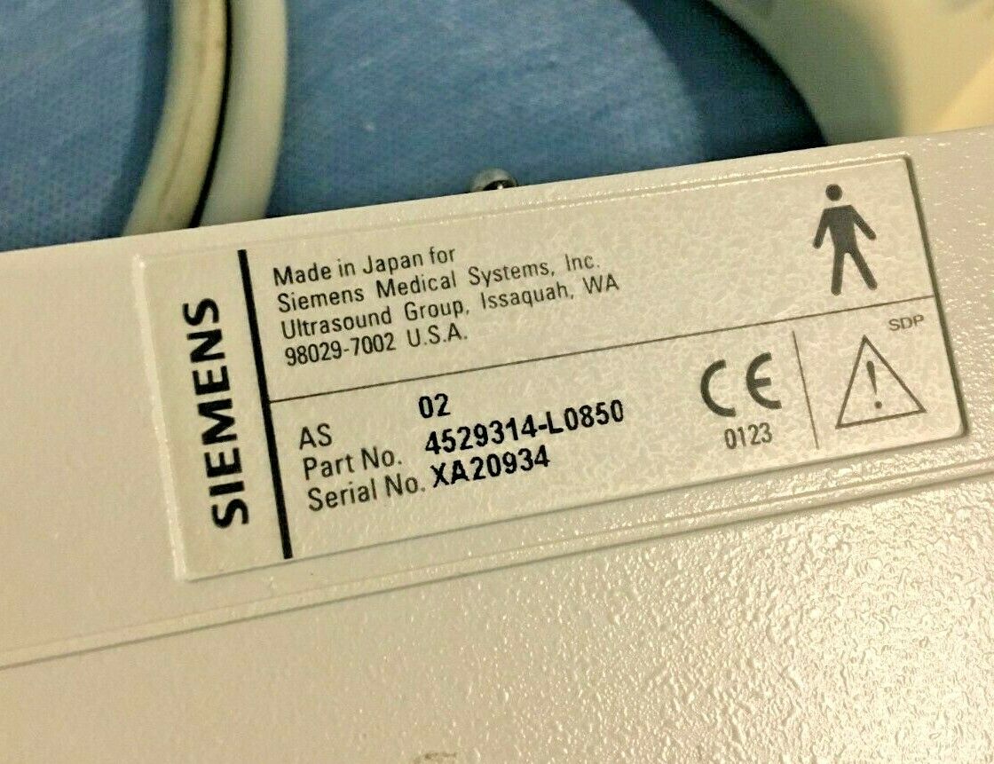 Siemens 3.5C40S, 4529314-L0850, Convex Ultrasound Transducer. DIAGNOSTIC ULTRASOUND MACHINES FOR SALE