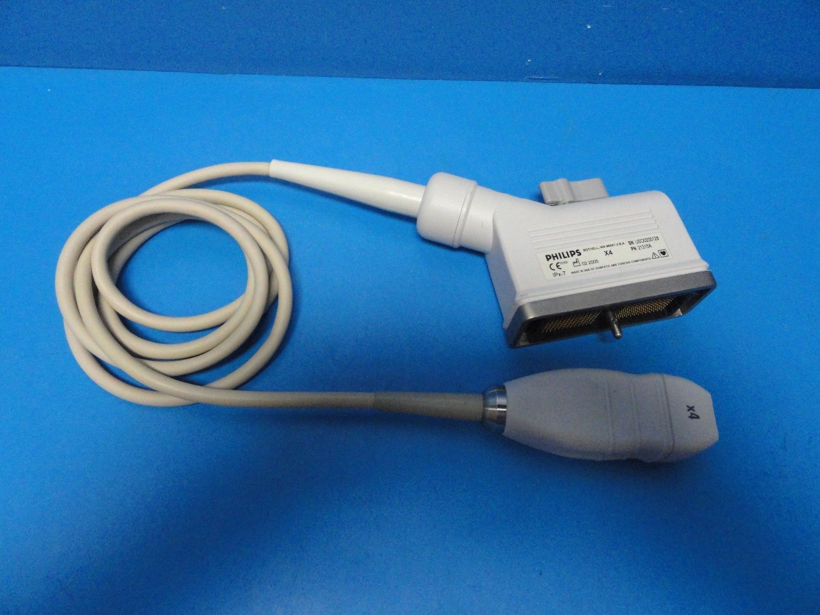 2005 Philips  X4 / 21315A Broadband Phased Array Probe  for HP SONOS 7500 (8066) DIAGNOSTIC ULTRASOUND MACHINES FOR SALE