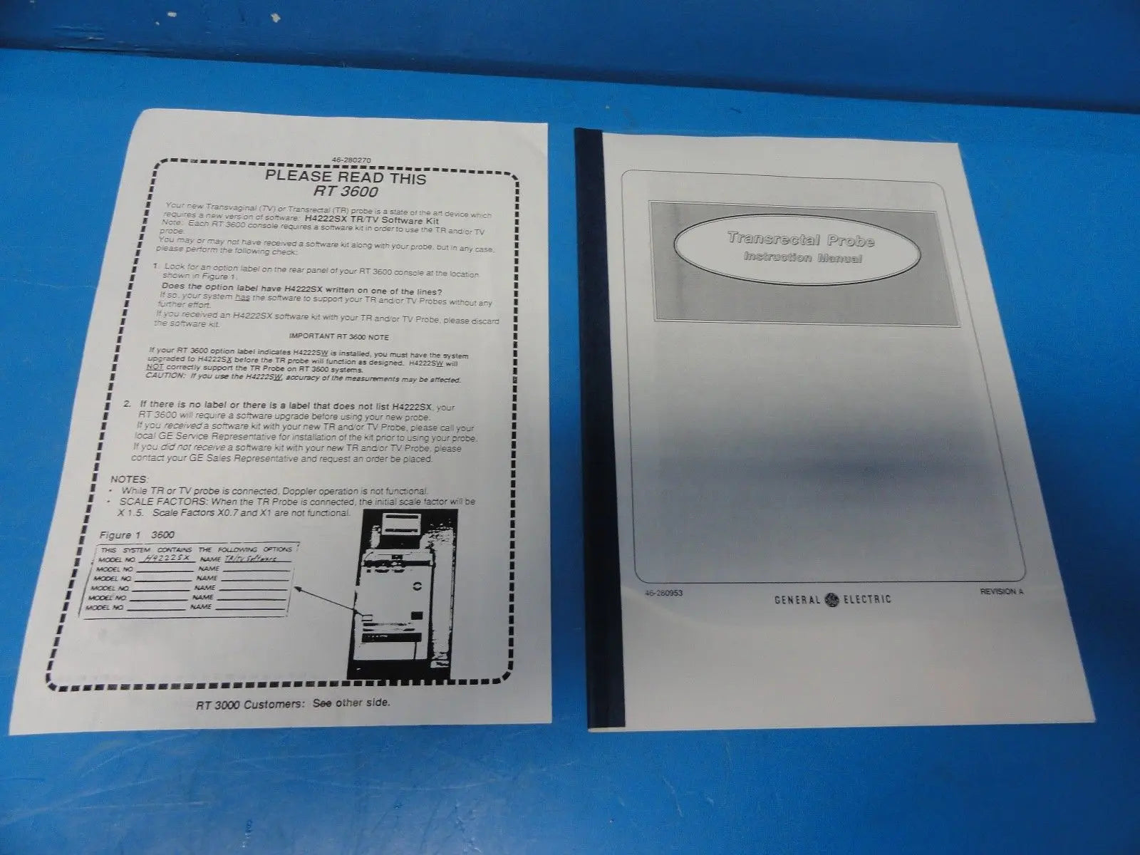 GE 6/TR P/N 46-280254 G1 Transrectal Ultrasound Probe for GE RT 3600 System*8694 DIAGNOSTIC ULTRASOUND MACHINES FOR SALE