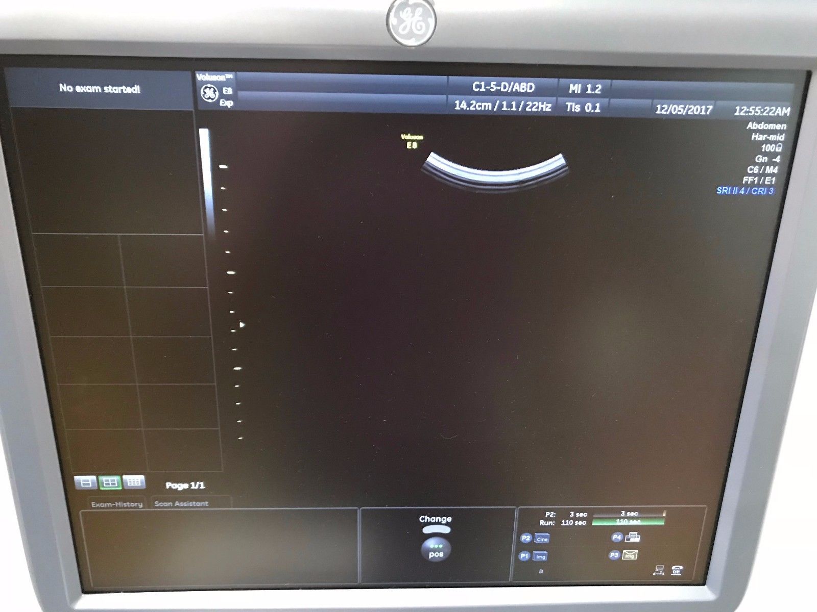 GE VOLUSON E8 BT13 HD LIVE ULTRASOUND WITH RM6C, C1-5D, IC5-9D PROBES