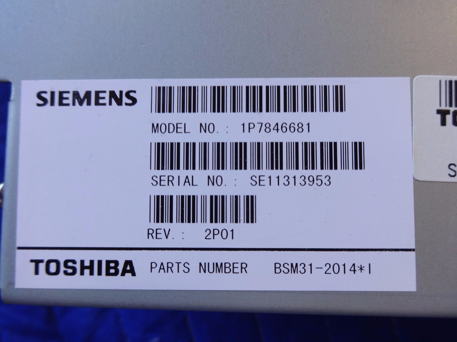 Siemens / TOSHIBA Antares Ultrasound 71P7846681 POWER SUPPLY BSM31-2014 DIAGNOSTIC ULTRASOUND MACHINES FOR SALE