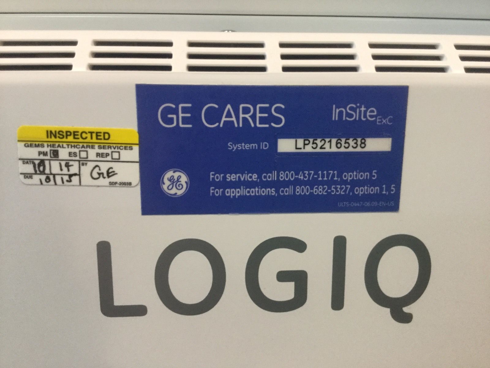 GE LOGIQ P5 2013 Ultrasound + Convex Volumetric Probe, endocavity Transducer DIAGNOSTIC ULTRASOUND MACHINES FOR SALE