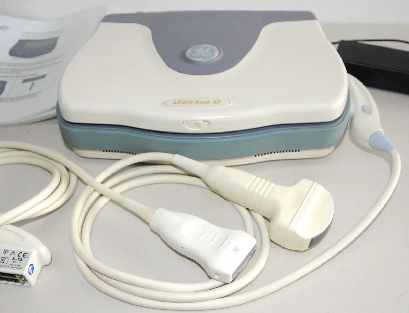 GE Logiq Book XP with 2 x Ultrasound Probes. Linear and Convex 2011 DIAGNOSTIC ULTRASOUND MACHINES FOR SALE