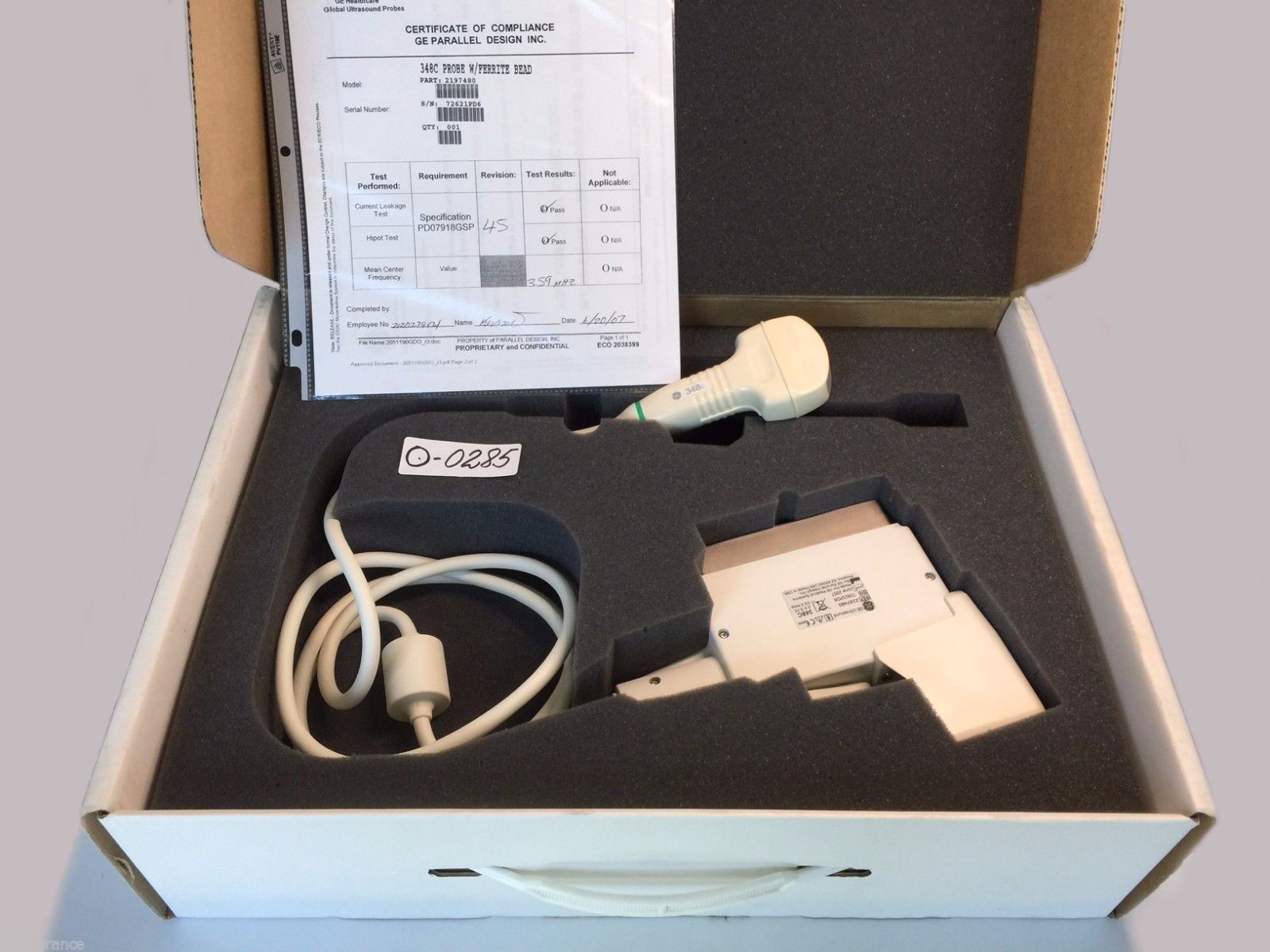 GE 348c Convex Array Probe for GE 700,700 PRO & 700 Exp.refurbished DIAGNOSTIC ULTRASOUND MACHINES FOR SALE