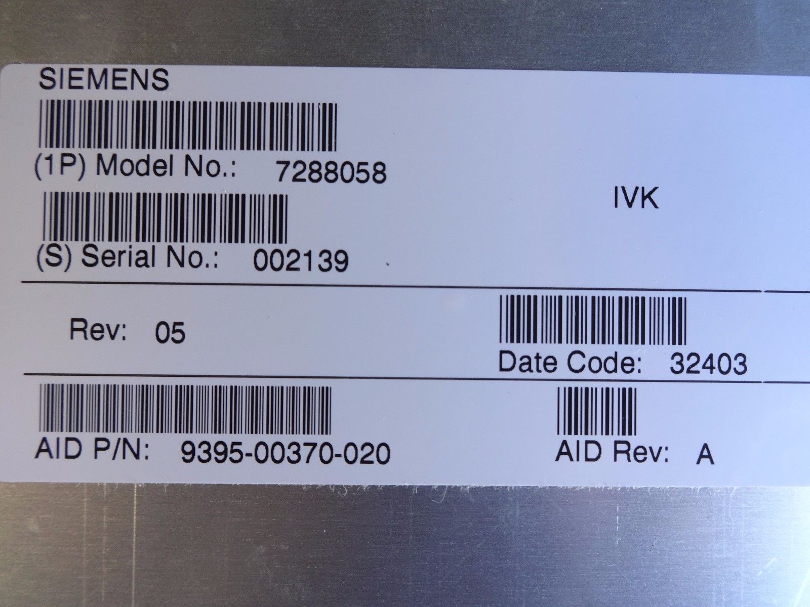 Siemens Sonoline Antares Ultrasound 7288058 KEYBOARD DIAGNOSTIC ULTRASOUND MACHINES FOR SALE