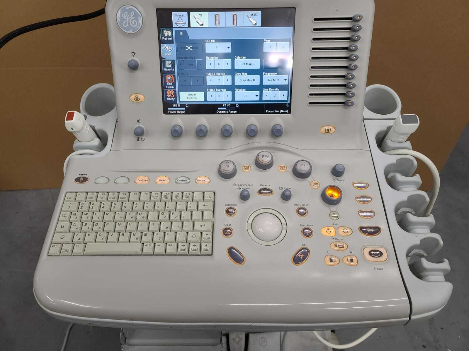 GE LOGIQ 7 Ultrasound Machine with 2 Probes (7S, M3S) FULLY TESTED DIAGNOSTIC ULTRASOUND MACHINES FOR SALE