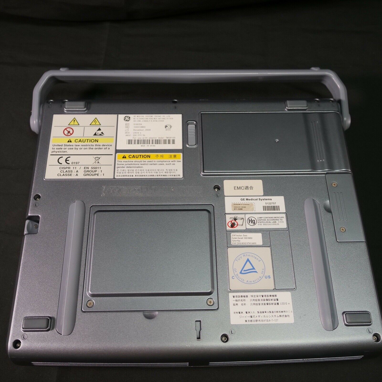 GE Logiq E Ultrasound System Version 5.. With CW option. Sector 3srs DIAGNOSTIC ULTRASOUND MACHINES FOR SALE