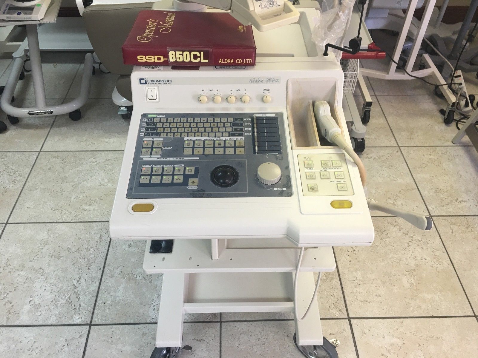 Ultrasound Diagnostic Aloka -SSD-650CL w/Probes DIAGNOSTIC ULTRASOUND MACHINES FOR SALE