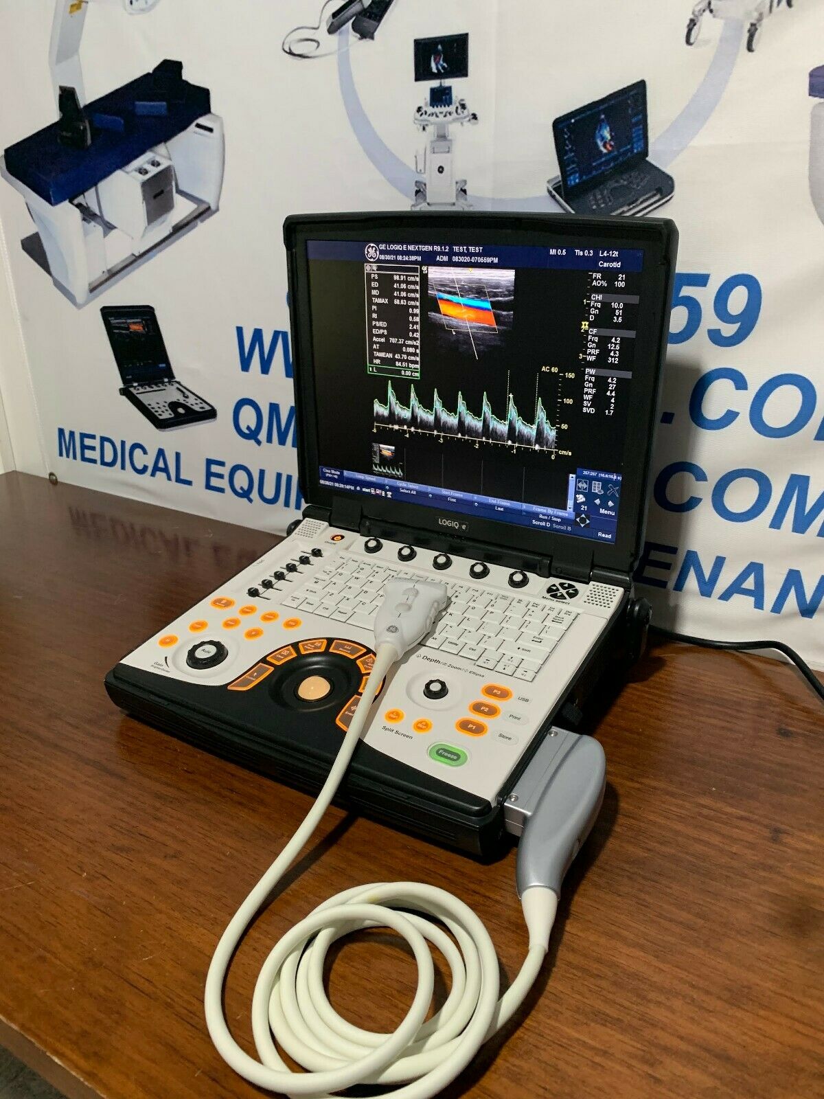 GE LOGIQ E NEXTGEN ULTRASOUND R.9.1.2 WITH 1 PROBE INCLUDED ALL OPTIONS ENABLED DIAGNOSTIC ULTRASOUND MACHINES FOR SALE