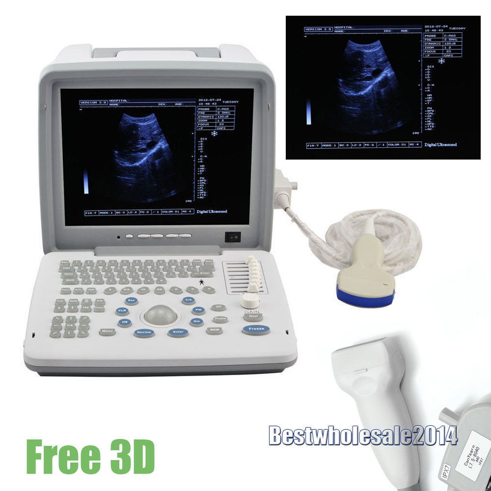Professional  Full Digital Portable Ultrasound Scanner Convex Linear 2Probes 3D 190891754998 DIAGNOSTIC ULTRASOUND MACHINES FOR SALE