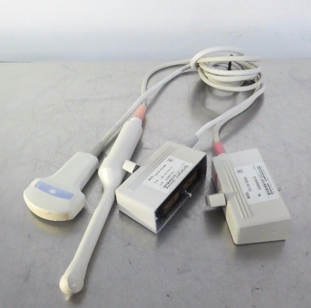 R145549 Lot (2) Shimadzu DSM SDU-45Xl Ultrasound Probes TV11R-055U VA57R-0375WU DIAGNOSTIC ULTRASOUND MACHINES FOR SALE