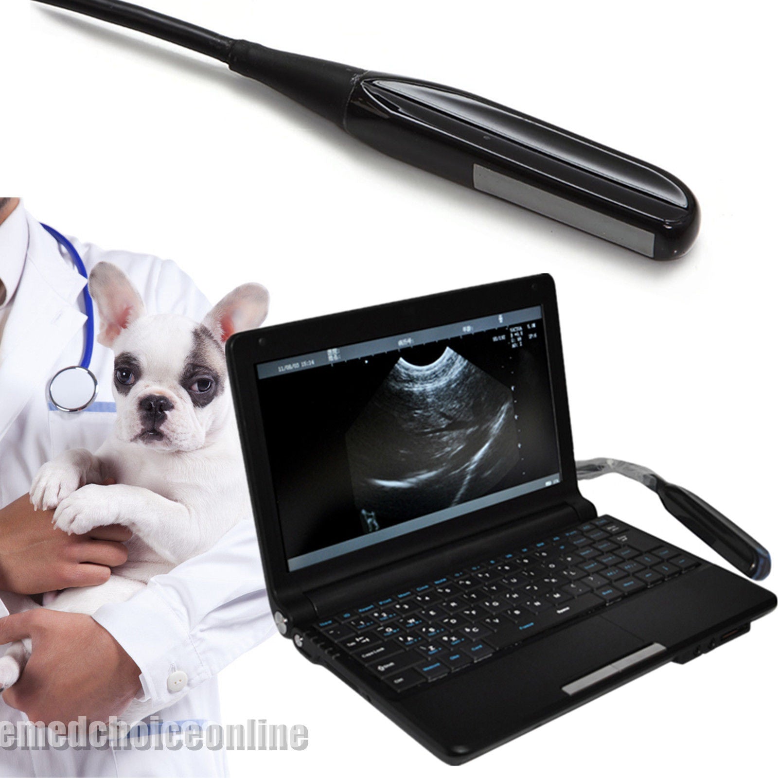 Veterinary Notebook Ultrasound Scanner Machine Animal Rectal Probe 3D Software 190891206510 DIAGNOSTIC ULTRASOUND MACHINES FOR SALE