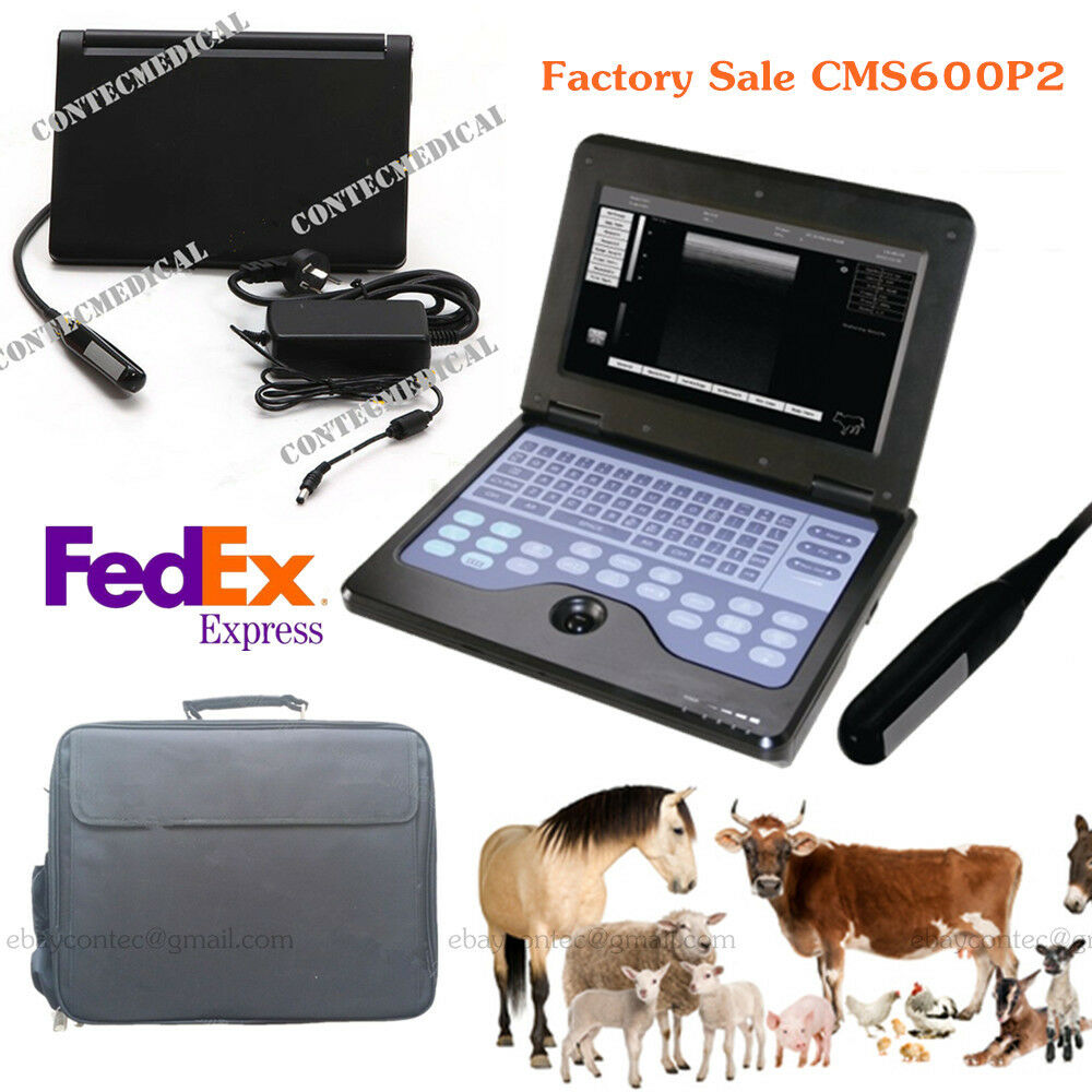 NEW Laptop Veterinary Ultrasound Scanner Portable Machine+7.5Mhz Rectal Probe,US 670924011996 DIAGNOSTIC ULTRASOUND MACHINES FOR SALE
