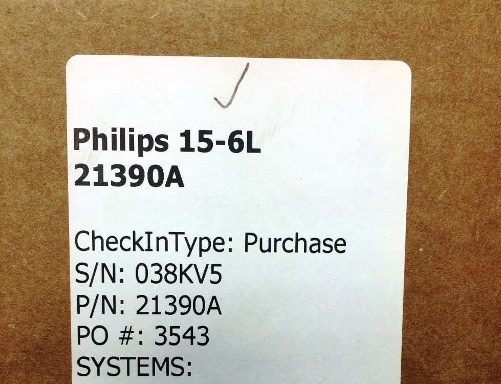 a price label for a probe system in a store