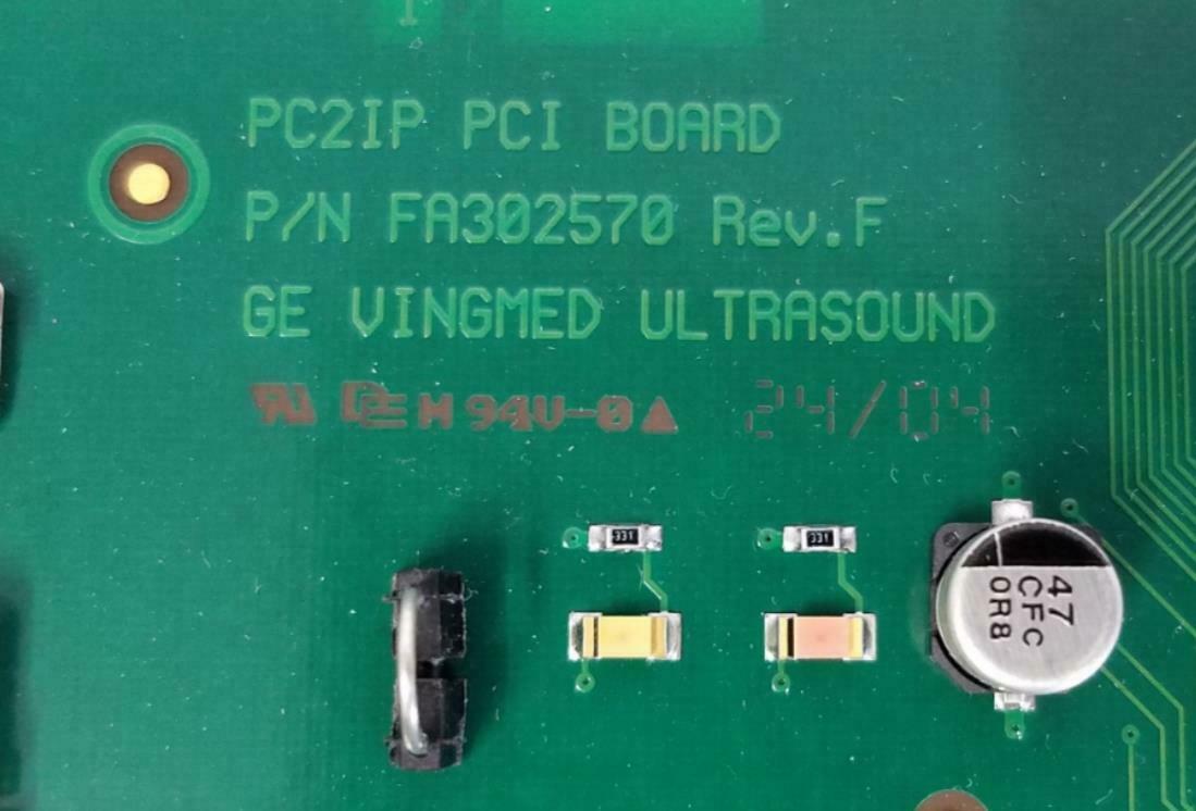 GE FA302570 Rev F PC2IP PCI Board from Logiq 5 Pro Ultrasound DIAGNOSTIC ULTRASOUND MACHINES FOR SALE