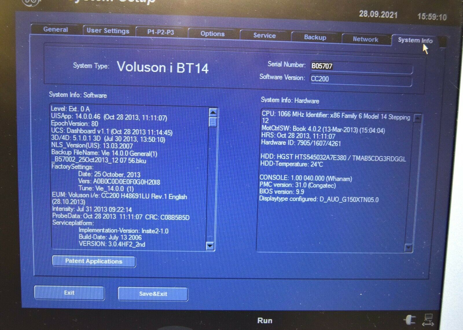 GE Voluson I BT14 portable ultrasound with 3 probes (year of manufacture 2016) DIAGNOSTIC ULTRASOUND MACHINES FOR SALE