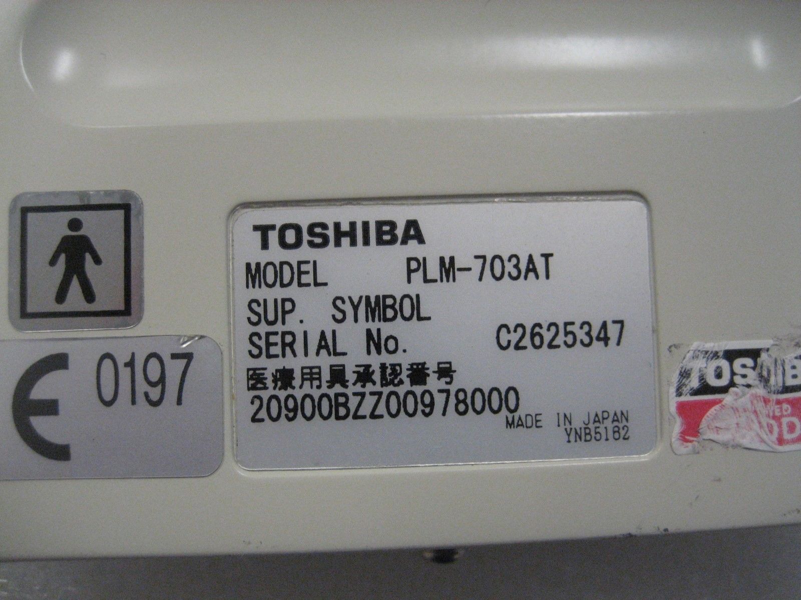 TOSHIBA PLM-703AT Linear Ultrasound Probe.(works good ) DIAGNOSTIC ULTRASOUND MACHINES FOR SALE