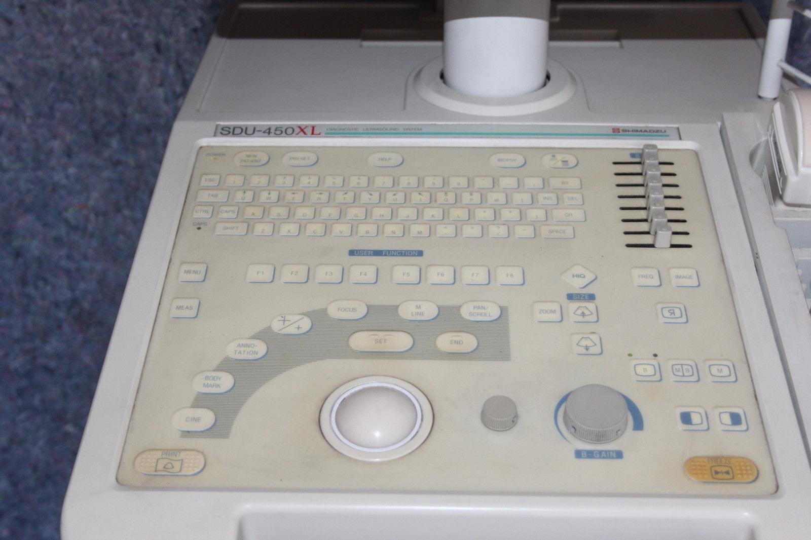 Shimadzu Diagnostic Ultrasound system SDU-450XL w/ two probes DIAGNOSTIC ULTRASOUND MACHINES FOR SALE